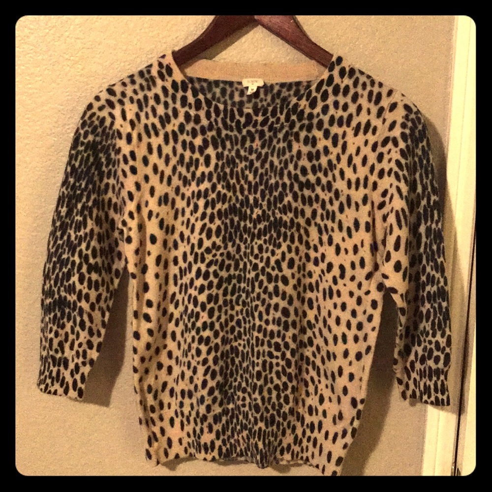 J. Crew Leopard Print Sweater